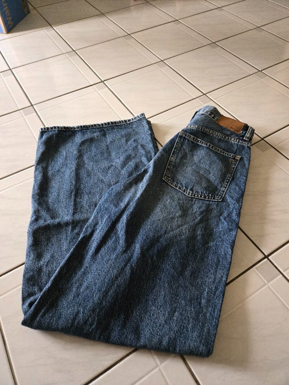 Madewell Super Wide Leg Jeans Light Blue 27T